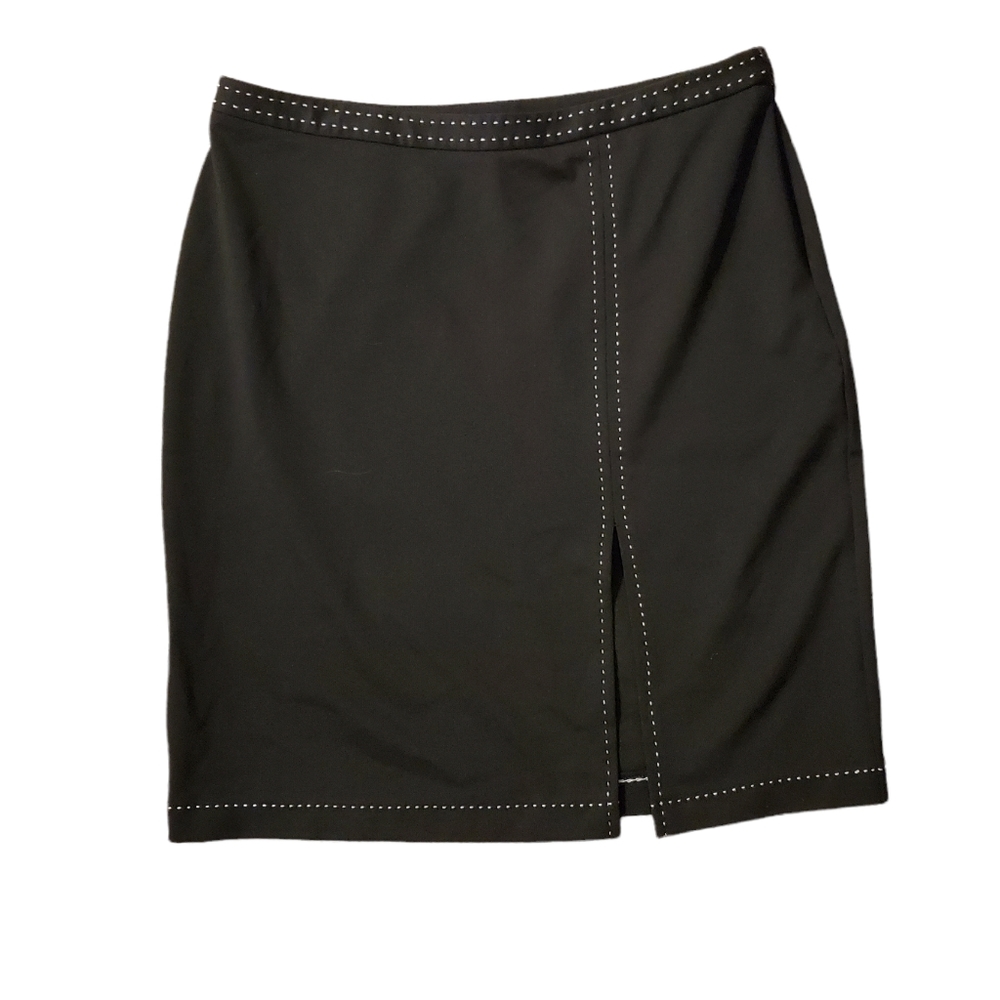 Express Skirt Black Front Slit Side Zip size Juniors 7/8